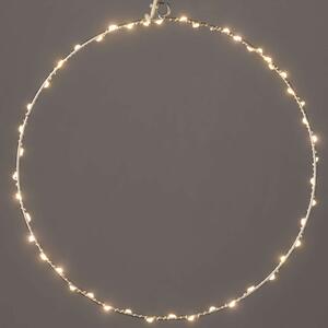 Χριστουγεννιάτικη Μπάλα Silver Round Με Φως Led X064514227 Φ30cm Clear-Silver Aca