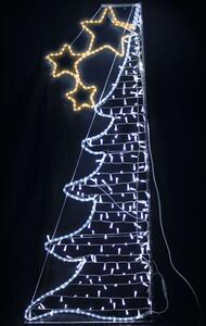 Χριστουγεννιάτικα Λαμπάκια Με Σχήμα Half Xmas Tree 252&200Led X082522219 75x200+150cm 30,1W Clear Aca