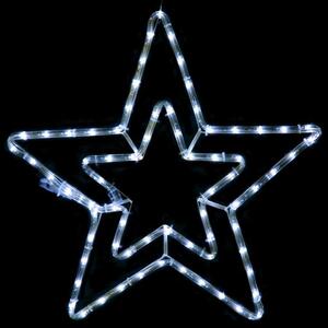 Χριστουγεννιάτικα Λαμπάκια Με Σχήμα Double Stars 60 Led X08182116 46+150cm 12,3W Clear Aca