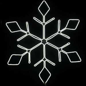 Χριστουγεννιάτικα Λαμπάκια Με Σχήμα Snowflake 600 Led X0860014111 66x57,5+150cm 6W Clear Aca