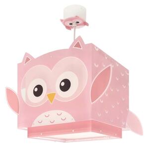 Φωτιστικό Οροφής Little Owl 64482 27x27x9cm 1xE27 15W Pink Ango