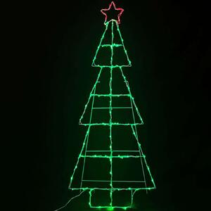 Χριστουγεννιάτικα Λαμπάκια Με Σχήμα Christmas Tree 100 Led X08100349 60x150+500m 6W Green-Red Aca