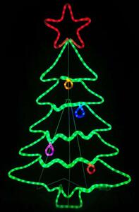 Χριστουγεννιάτικα Λαμπάκια Με Σχήμα Christmas Tree 288 Led X082883429N 70x114+150cm Multi Aca