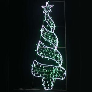 Χριστουγεννιάτικα Λαμπάκια Με Σχήμα Christmas Tree 270&200 Led X082702219N 75x200+1,5m Green-White Aca