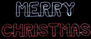 Χριστουγεννιάτικα Λαμπάκια Με Σχήμα Merry Christmas 936 Led X0893632219 160x40,5/123,7x40,5+150cm Red-White Aca