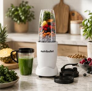 Μπλέντερ Nutribullet Pro 900 NB907MAW με ισχύ 900W, χωρητικότητα 900ml και 1 ταχύτητα - Matte White