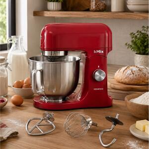 Κουζινομηχανή Kenwood kMix KMX751ARD με ισχύ 1000W, 6 ταχύτητες και χωρητικότητα 5L - All Red