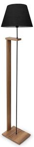 Φωτιστικό Δαπέδου PWL-1081 Φ38x150cm 1xE27 Black-Walnut