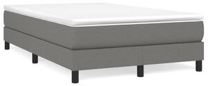 VidaXL Κρεβάτι Boxspring με Στρώμα Σκούρο Γκρι 120x190 εκ Υφασμάτινο