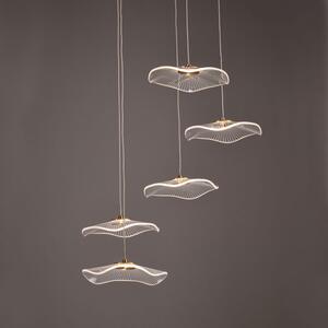 Φωτιστικό Οροφής Πολύφωτο LED Aca Ninfea ZM34LEDP55BR Brass