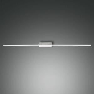 Fabas Luce Φωτιστικό καθρέφτη Nala LED, λευκό, πλάτος 110 cm, μεταλλικό, Λευκό, Μπάνιο, Μέταλλο, σύγχρονο, Πρίζα τοίχου κάτω