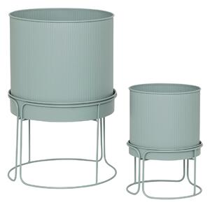 Γλάστρες Με Βάση (Σετ 2τμχ) A-S Aze Celadon 198172A