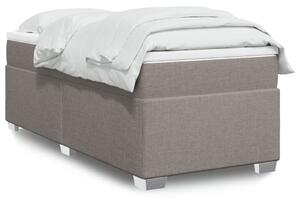 VidaXL Κρεβάτι Boxspring με Στρώμα Taupe 100 x 200 εκ. Υφασμάτινο