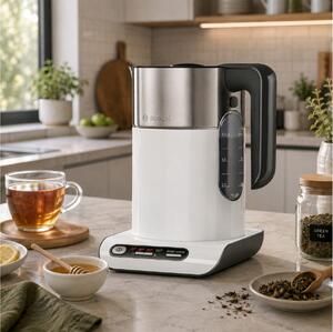 Βραστήρας Bosch Styline TWK8611P με χωρητικότητα 1.5L και ισχύ 2400W - White