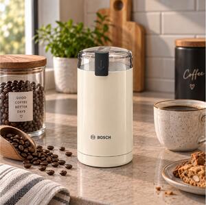 Ηλεκτρικός Μύλος Καφέ Bosch TSM6A017C με ισχύ 180W και χωρητικότητα 75gr - Cream