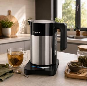 Βραστήρας Bosch TWK7203 με χωρητικότητα 1.7L και ισχύ 2200W - Brushed Steel