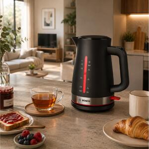 Βραστήρας Bosch MyMoment TWK4M223 με χωρητικότητα 1.7L και ισχύ 2400W - Black