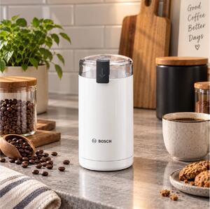 Ηλεκτρικός Μύλος Καφέ Bosch TSM6A011W με ισχύ 180W και χωρητικότητα 75gr - White