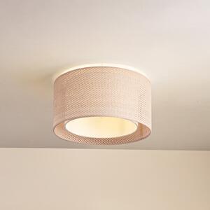 Lindby Φωτιστικό οροφής Soula, Ø 40 cm, μπεζ, πλαστικό, E27, ρυθμιζόμενος, Μπεζ, Σαλόνι / τραπεζαρία, Πλαστικό, Εξοχική κατοικία / Ρουστίκ