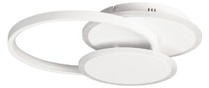 Φωτιστικό οροφής LED Tomo, λευκό, 40 cm, μεταλλικό, τηλεχειριστήριο, CCT, dim