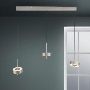 Q-Smart-Home Paul Neuhaus Smart LED κρεμαστό φωτιστικό Q-Rotate, αλουμίνιο 3-φωτός., ρυθμιζόμενος, Μεταλλικό, Σαλόνι / τραπεζαρία, Μέταλλο, σύγχρονο