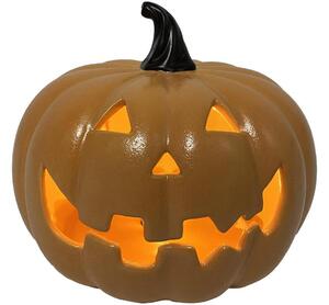 LED Ceramic pumpkin HALLOWEEN LED/3xLR44/θερμό λευκό