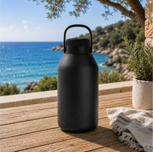 Μπουκάλι Θερμός Big Mouth Chilly's με χωρητικότητα 2L και διατήρηση θερμοκρασίας 48h ζεστό / 72h κρύο - Abyss Black