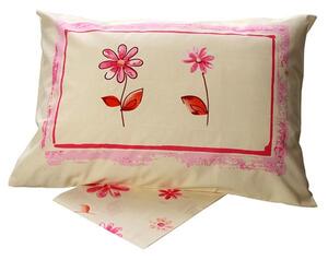 Σεντόνια Μονά 160x260 Σετ 3 Τεμ. Sunshine Home Cotton Feelings Εμπριμέ 4031 Pink