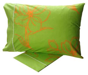 Σεντόνια Μονά 160x260 Σετ 3 Τεμ. Sunshine Home Cotton Feelings Εμπριμέ 537 Green