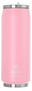 Θερμός με Καλαμάκι 500ml Travel cup Save the Aegean - Baby Pink ESTIA 01-10317