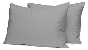 Μαξιλαροθήκες 50x70 Σετ 2 Τεμ. Sunshine Home Cotton Feelings 107 Dark Grey