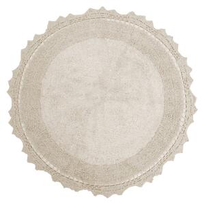 Πατάκι Μπάνιου Στρογγυλό 60cm Με Crochet Δαντέλα Anna Riska Lace Ivory