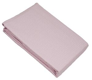 Ξενοδοχειακή Κουβέρτα Πικέ Μονή 170x245 Sanforized Cotton 100% Pink