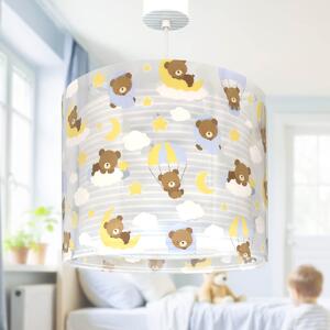Παιδικό Φωτιστικό Οροφής Μονόφωτο Ango Baby Teddy Blue 41572MT