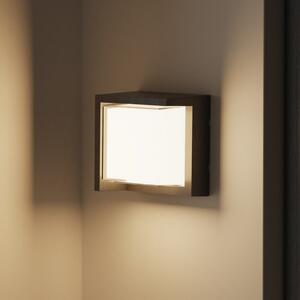 Forlight Φωτιστικό τοίχου LED Creu, μήκος 17 cm, μαύρο, Μαύρο, Πλαστικό, σύγχρονο