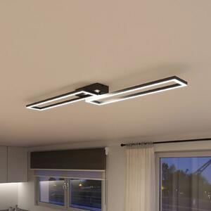 Tint Müller Licht LED φωτιστικό οροφής Ciso, RGB, CCT, μαύρο, ρυθμιζόμενος, Μαύρο, Σαλόνι / τραπεζαρία, Μέταλλο, σύγχρονο