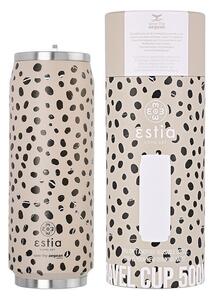 ΘΕΡΜΟΣ TRAVEL CUP SAVE THE AEGEAN 500ml LEOPARD TAUPE 01-16777