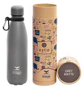 ΘΕΡΜΟΣ FLASK LITE 500ML SAVE THE AEGEAN GREY 01-18016