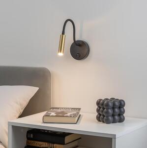 Brilagi -LED Dimming εύκαμπτο τοίχου φωτιστικό MAYA 1xG9/4W/230V μαύρο/χρυσό