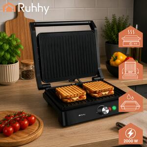 Ηλεκτρική Γκριλιέρα & Τοστιέρα Ruhhy 26176 2000W – Grill Επαφής