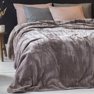 Κουβέρτα Βελουτέ King Size (240x260) Nima Coperta Cigar Beige