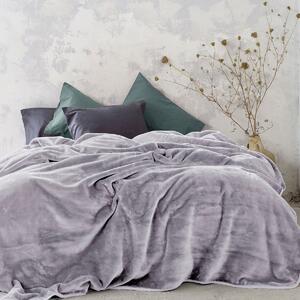 Κουβέρτα Βελουτέ Ημίδιπλη (180x220) Nima Bed Linen Coperta Smoky Lilac