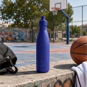 Μπουκάλι Θερμός Original Sports Chilly's με χωρητικότητα 500ml και διατήρηση θερμοκρασίας 24h κρύο - Matte Blue
