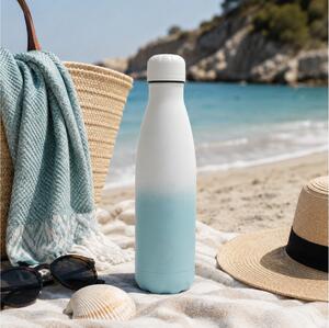 Μπουκάλι Θερμός Original Gradient Chilly's με χωρητικότητα 500ml και διατήρηση θερμοκρασίας 12h ζεστό / 24h κρύο - Granite Dusty Teal