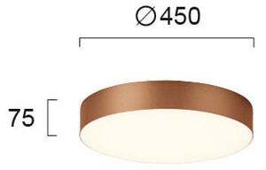 Φωτιστικό Πλαφονιέρα LED Viokef Bruce Copper 4235301