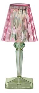 Επιτραπέζιο φωτιστικό μπαταρίας LED Kartell Μπαταρία, 30 cm, ροζ/πράσινο, IP54