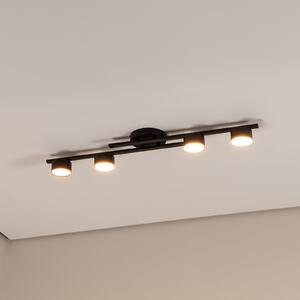 EMIBIG LIGHTING Φωτιστικό οροφής Fragment, μαύρο, μήκος 86 cm, μεταλλικό, 4-φωτιστικό., ρυθμιζόμενος, Μαύρο, Σαλόνι / τραπεζαρία, Μέταλλο, σύγχρονο
