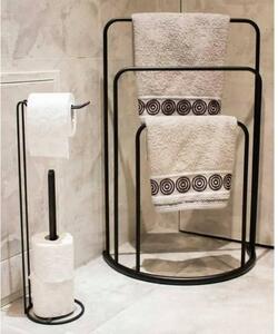 Bathroom Solutions Κρεμάστρα για Πετσέτες Μαύρη 49,5x75 εκ. Μεταλλική - Μαύρο