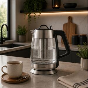 Βραστήρας Heinner HEK-TF18GX με χωρητικότητα 1.8L και ισχύ 2000W