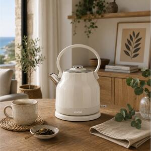 Βραστήρας Retro Livoo DOD202C με χωρητικότητα 1.5L και ισχύ 2200W - Cream
